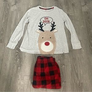 Women’s christmas pajamas - small reindeer